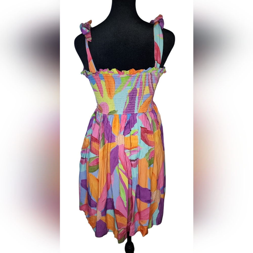 Briton Court Tie-Strap Smocked Dress, Girls 8 - Picture 3 of 6